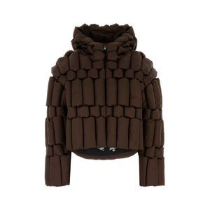 Raxxy Women Chocolate Polyester Down Jacket